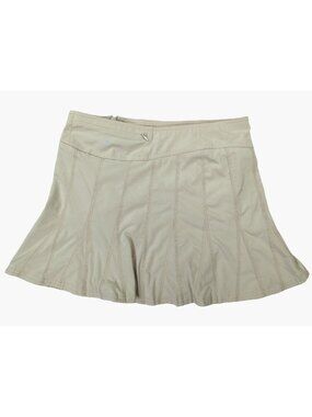 Athleta Womens size 2 Tan Athletic Skort comfort stretch Polyester Spandex